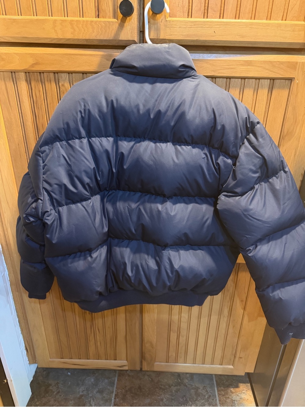 Ralph Lauren Navy and Khaki Down Jacket with Polo Label - Picture 6 of 9